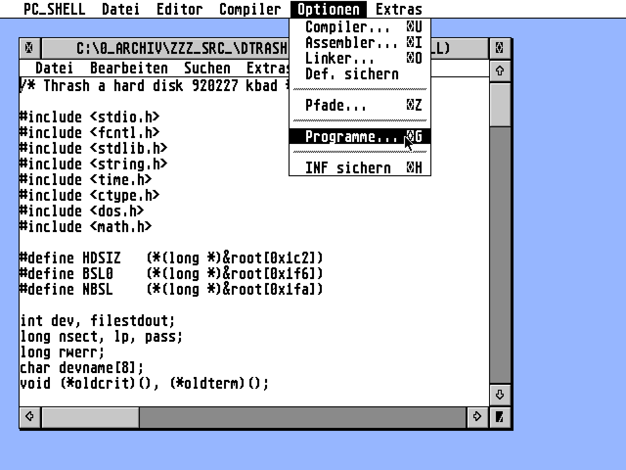 Pure C-Shell atari screenshot